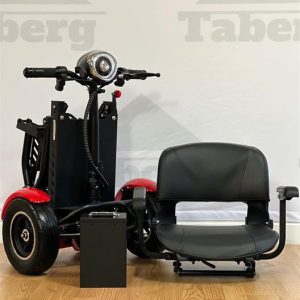 Taberg DDT077-3 promenadscooter, röd, litiumbatteri